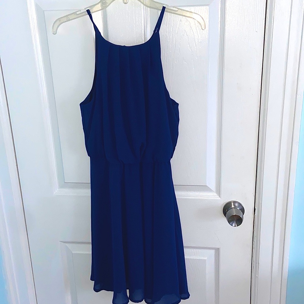 Blue Rain Navy Blue Dress Size Small